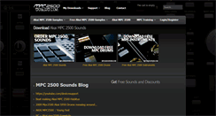 Desktop Screenshot of mpc2500sounds.com